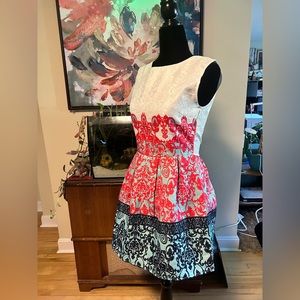 Brocade Multicoloured Dress